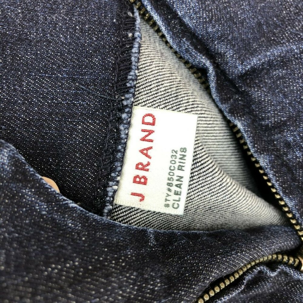 J Brand Mid Rise Slick Clean Side Zip Jeans Sz 27 - Picture 6 of 8